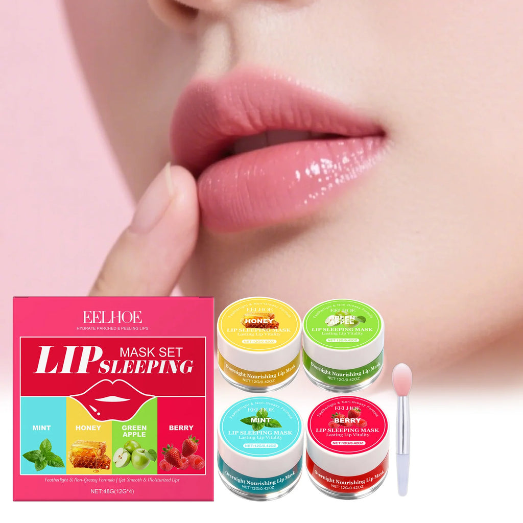 EELHOE 4-Flavor Lip Sleeping Mask Set – Hydrate & Smooth Lip Sleeping Mask SPOT