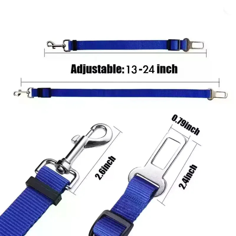 Adjustable Nylon Pet Car Seat Belt – Safety Leash for Dogs & Cats Pet Car Safety Leash SPOT