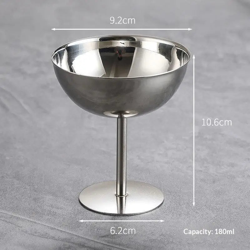 Stainless Steel Goblet Dessert Bowl – Ice Cream & Fruit Cup Dessert Serving Bowl SPOT A20