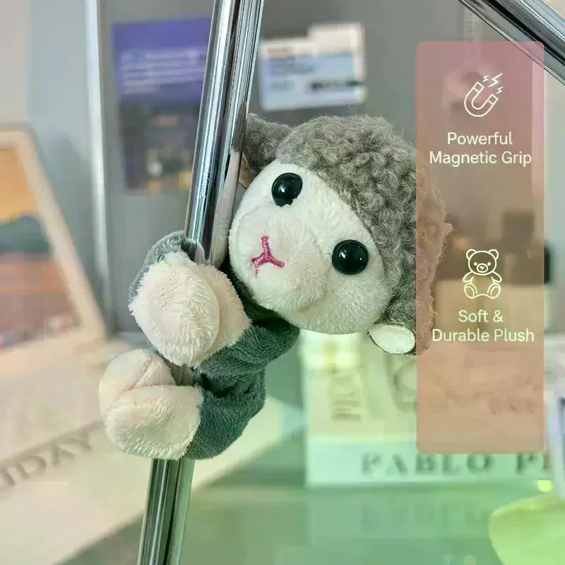 Fluffy Lamb Plush Fridge Magnet – Cute Sheep Decor & Gift Plush Fridge Magnet SPOT