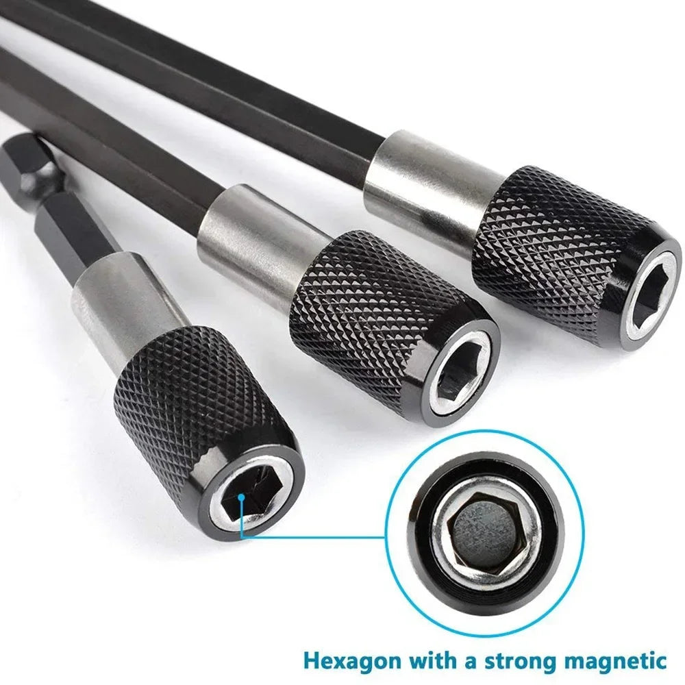 Magnetic Bit Holder Extension Bar Set – 1/4" Hex Shank CR-V Bit Holder Extension SPOT