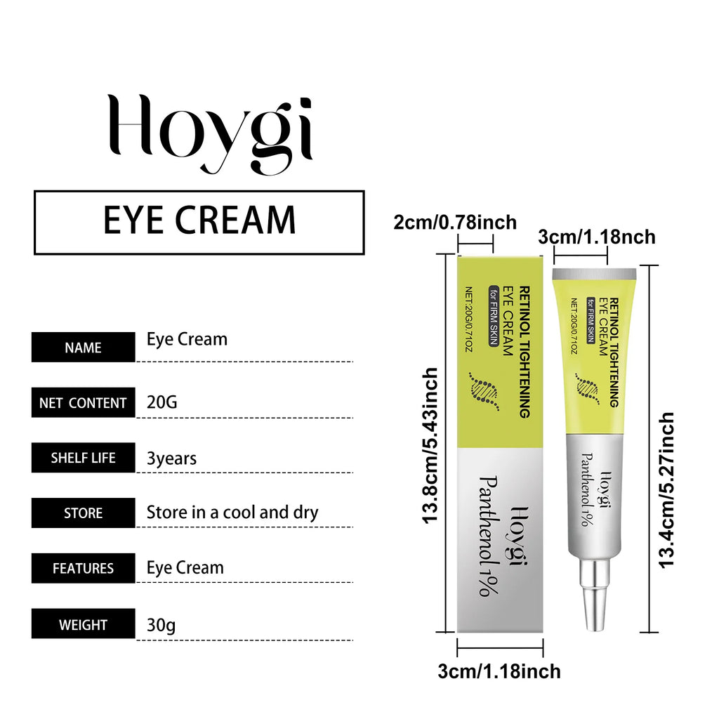 Hoygi Retinol Eye Cream, Serum, Stick & Patches | Anti-Aging Retinol Eye Care Set SPOT Eye Cream