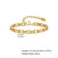 Minimalist Gold Plated Stainless Steel Chain Necklace Women Chain Link Necklace SPOT Bracelet-BR-2726G