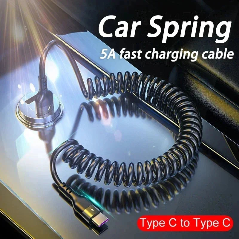 66W Retractable USB-C Fast Charging Cable – 1M, 1.8M & 2M USB-C Charging Cable SPOT