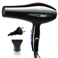 DUTRIEUX Ionic Hair Dryer 1200W – 3 Settings, Travel Ready Ionic Hair Dryer SPOT Black US