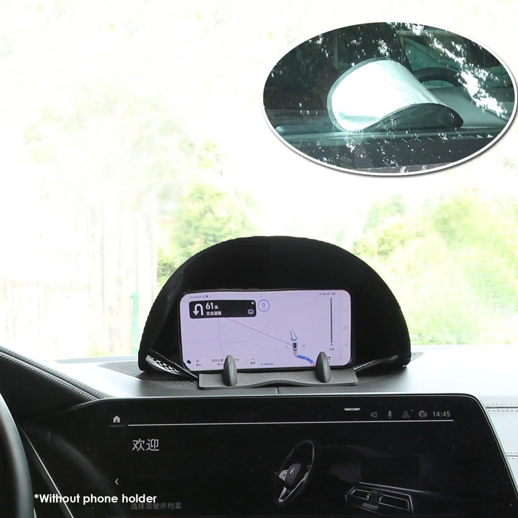 Foldable Car GPS & Phone Sunshade Visor Cover – UV Blocking Car GPS Sunshade SPOT