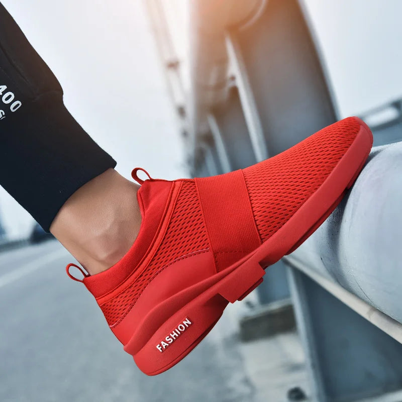 Men's Breathable Mesh Casual Sneakers – Lightweight Lace-Up Men's Casual Sneakers SPOT