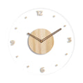 Transparent Acrylic Wall Clock – Silent & Nordic Round Design Decorative Wall Clock SPOT Light Brown 40cm