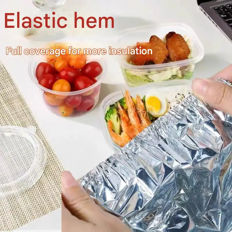Elastic Aluminum Foil Food Covers – Disposable Fresh-Keep Lids Food Storage Covers SPOT