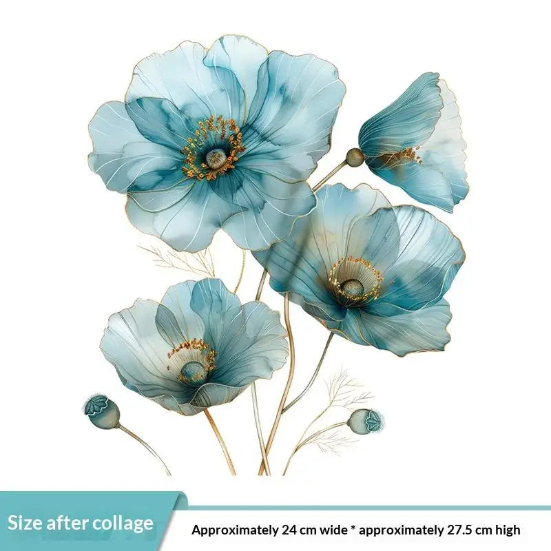 Watercolor Flower Vinyl Decal Stickers – Wall, Car & Home Vinyl Wall Decal SPOT A1