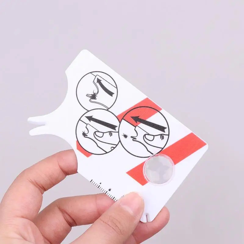 Pocket Tick Remover Card with Built-In Magnifying Glass Tick Remover Tool SPOT
