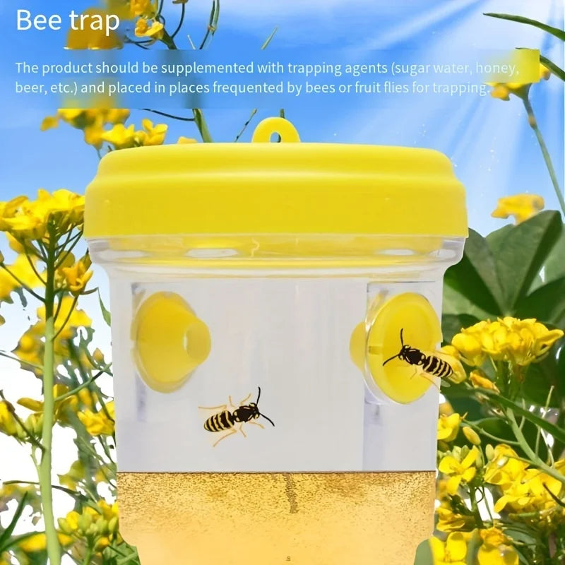 Clear Outdoor Insect Trap – Fruit Fly & Wasp Catcher with Lid Outdoor Insect Trap SPOT
