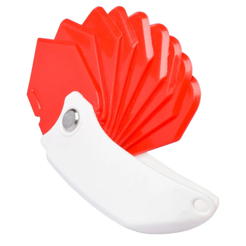 9-in-1 Sealant Scraper & Grout Removal Tool for Tile & Glass Sealant Scraper Tool SPOT Red