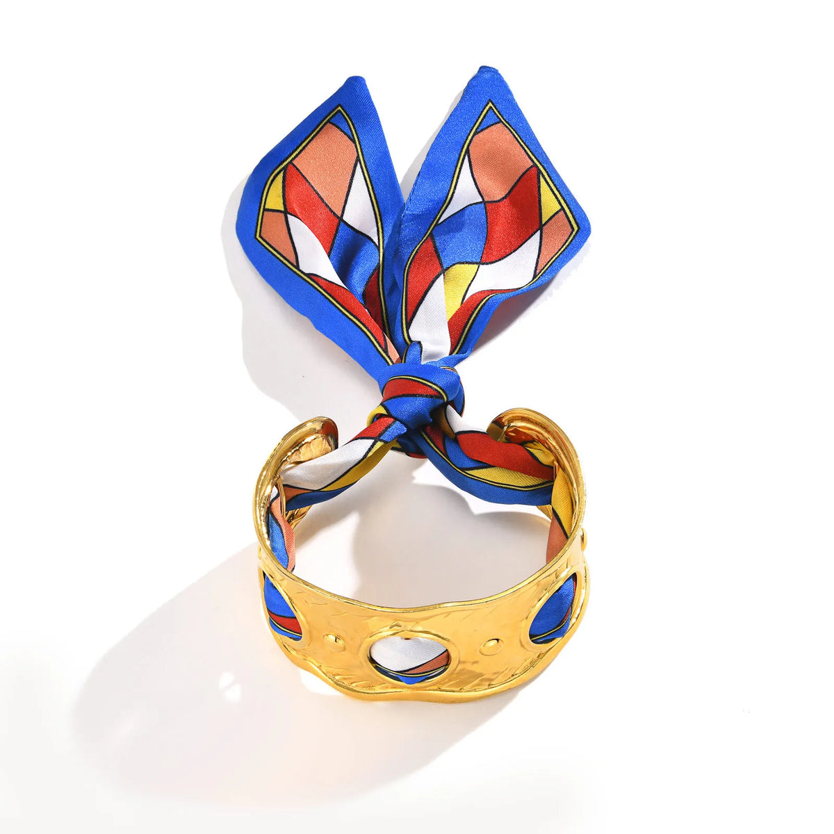 Meaeguet Hollow Wide Cuff Bangle Bracelet | Women's Gift Cuff Bangle Bracelet SPOT CM-24503-gold