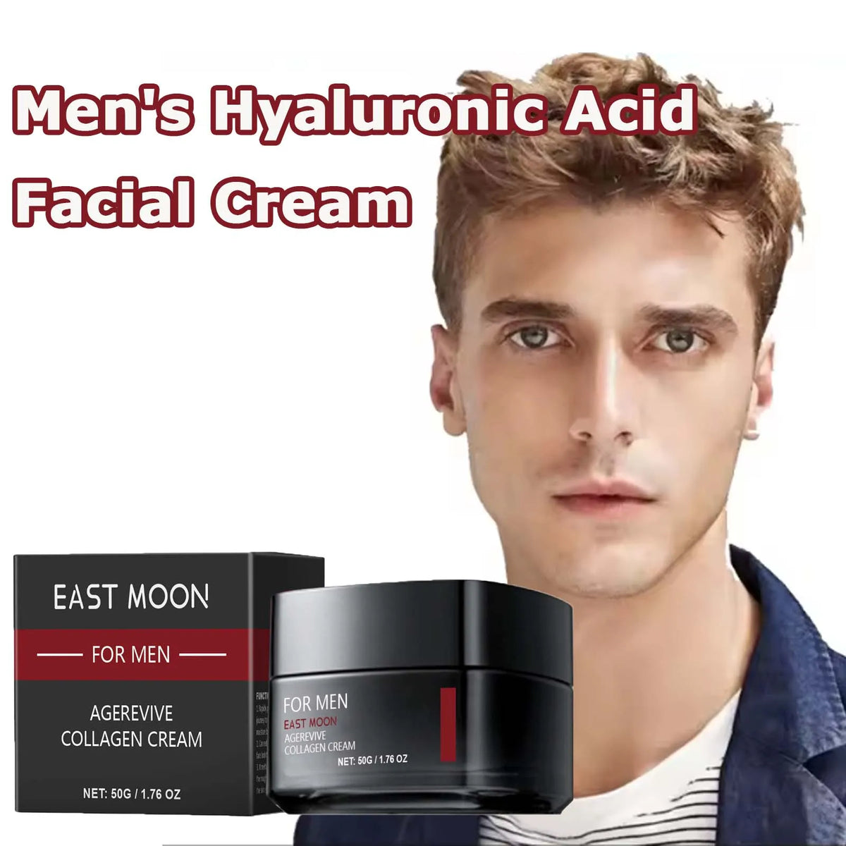 Men's Hyaluronic Acid Face Cream – Hydrating & Brightening Men's Face Cream SPOT