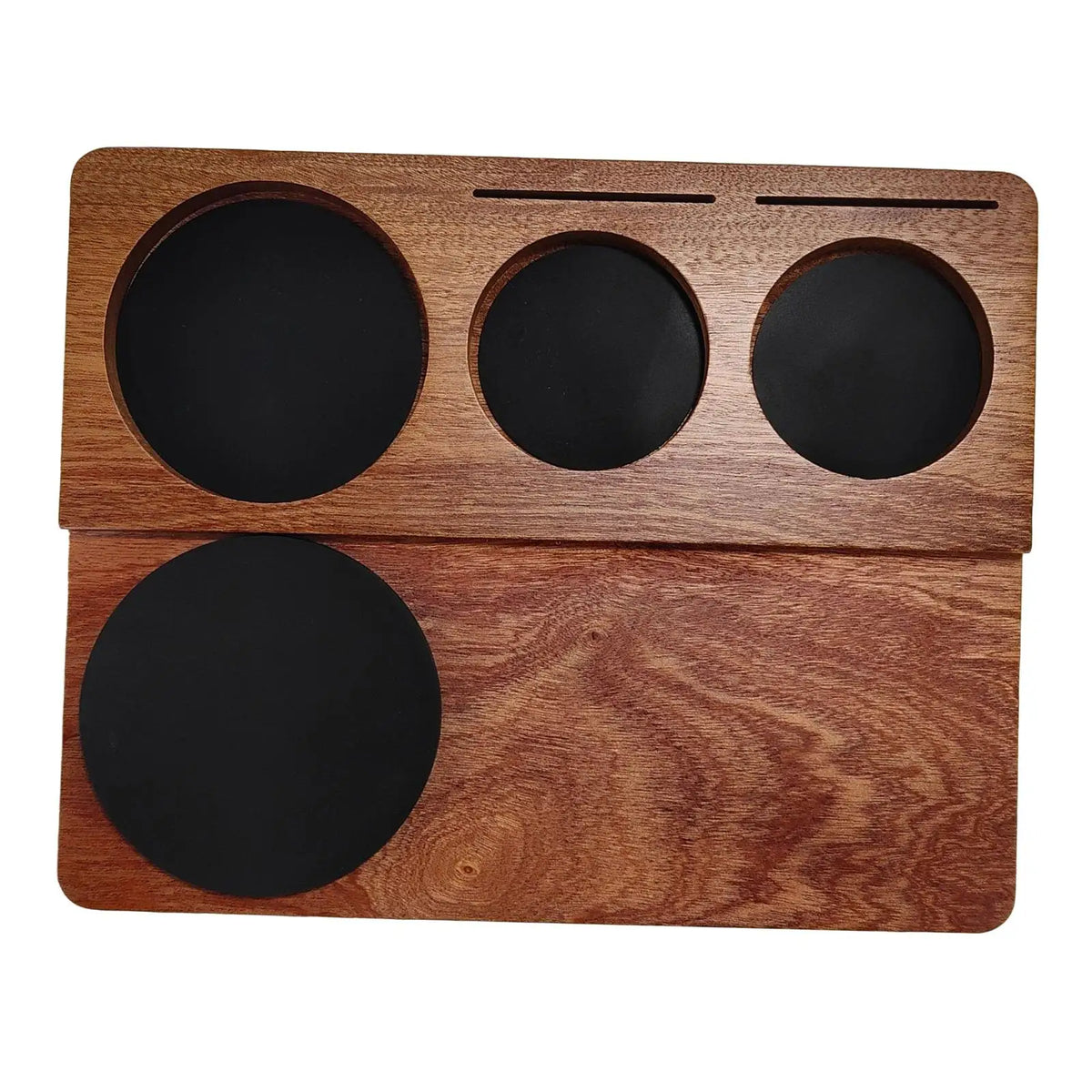 Wooden Espresso Tamper Station Stand & Mat – 51/54/58mm Espresso Tamper Station SPOT Default Title