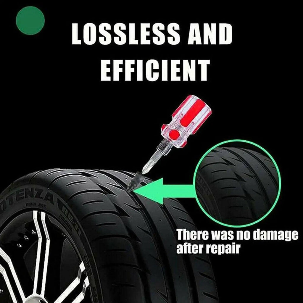 32-Pc Tubeless Tire Repair Rubber Nail Kit – Car & Motorcycle Tire Repair Kit SPOT