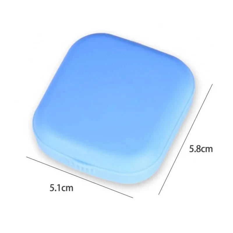 Mini Square Contact Lens Case with Mirror – Travel Kit Contact Lens Case SPOT