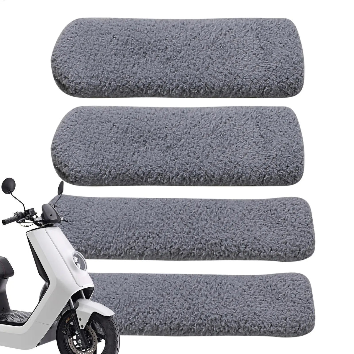 Plush Motorcycle Handlebar & Brake Lever Covers | Winter Warmers Handlebar Grip Covers SPOT