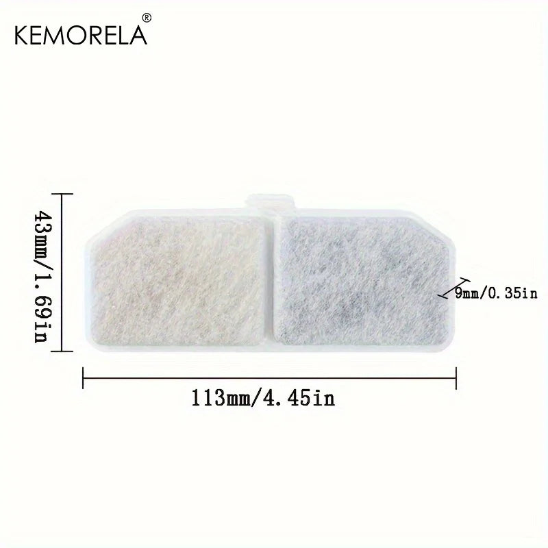KEMORELA Pet Water Fountain Carbon Filters 10/16-Pack 113x43mm Pet Fountain Filter SPOT