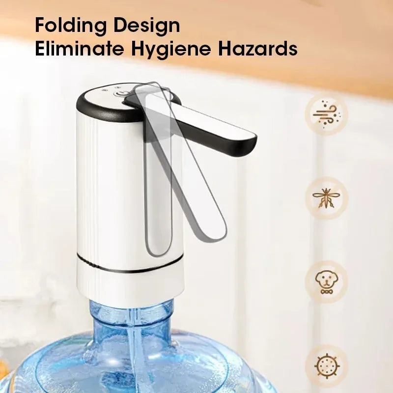USB Electric Foldable Water Pump Dispenser for Bottles Water Pump Dispenser SPOT