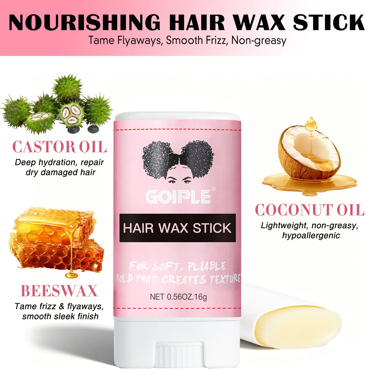 Goiple Hair Wax Stick Kit – Wig Adhesive & Lace Remover Hair Styling Kit SPOT