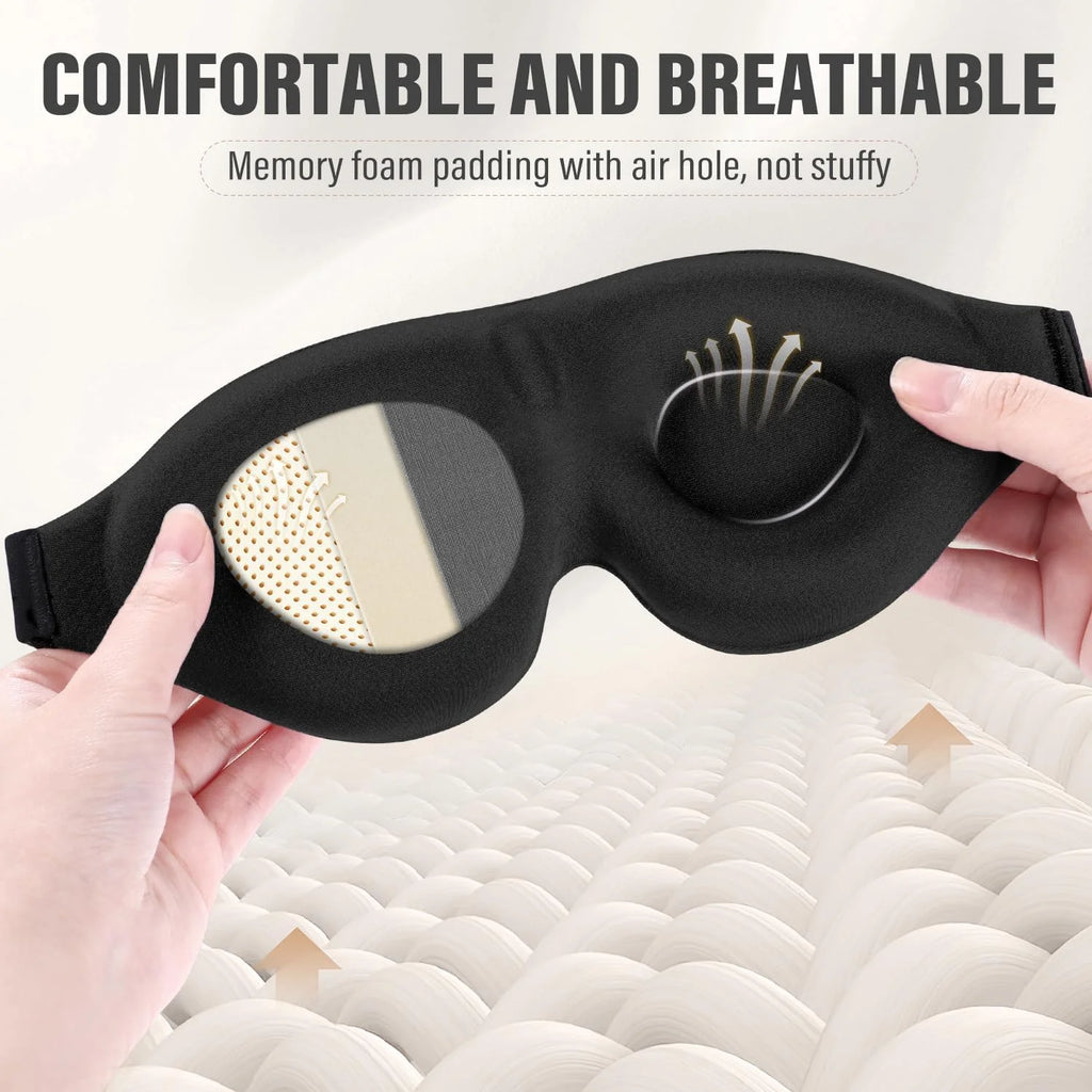 3D Sleep Mask – Light-Blocking Eye Mask, Soft & Adjustable Sleep Eye Mask SPOT