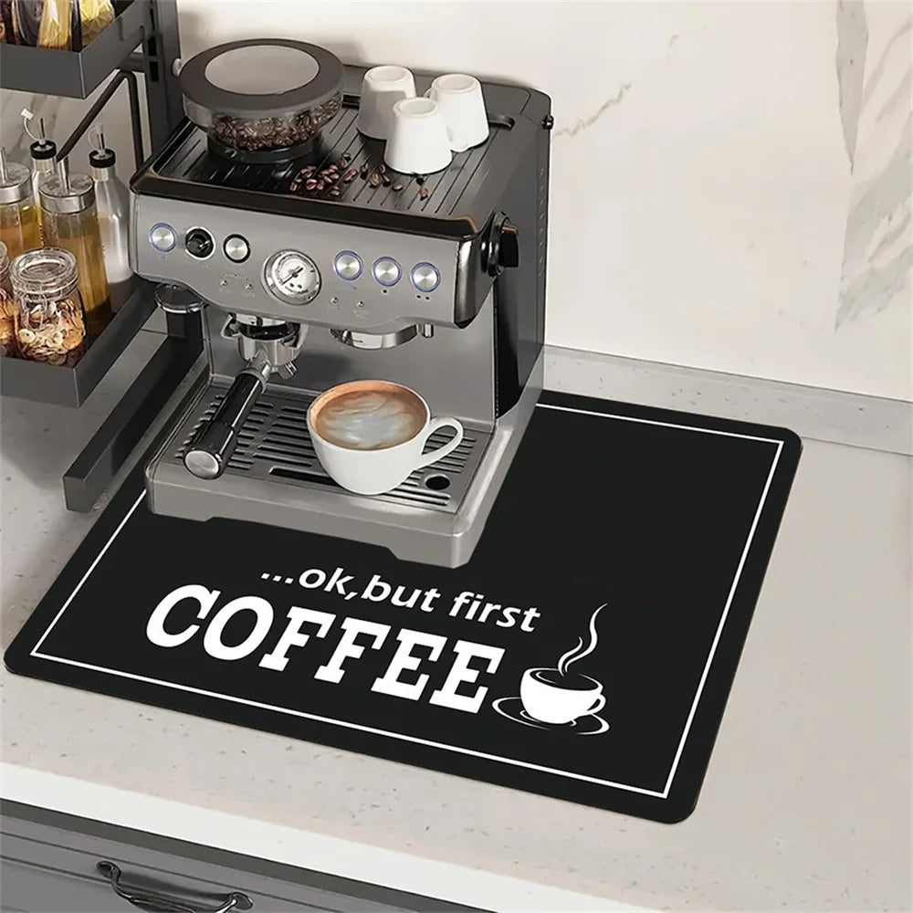 Coffee Machine Silicone Mat – 3 Sizes | Heat-Safe Table Pad Kitchen Appliance Mat SPOT