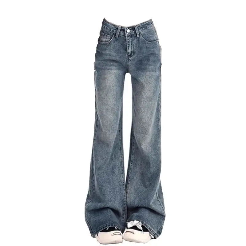Women's High Waist Flare Jeans – Vintage Y2K Bell Bottom Women's Flare Jeans SPOT 9002 M