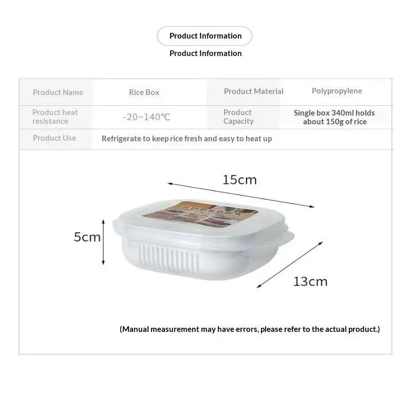 Microwave Meal Prep Containers with Drain Grid & Lid – 2/5 Pack Food Storage Container SPOT