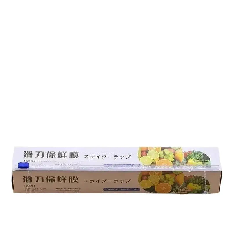 PE Cling Film Food Wrap Roll with Built-In Sliding Cutter Food Cling Wrap SPOT