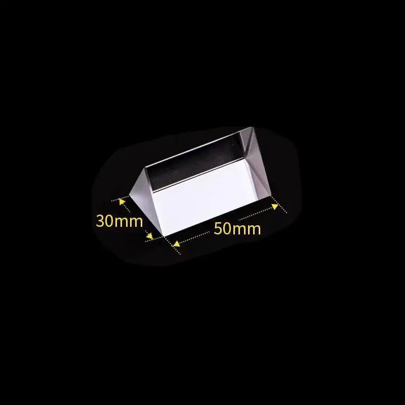Glass Triangular Prism – Light Dispersion & Spectrum Tool Optical Glass Prism SPOT A7