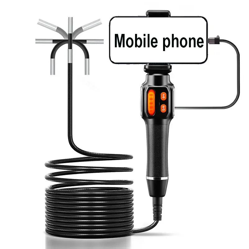 Two-Way Articulating Borescope – 1080P Inspection Camera 1m Articulating Borescope SPOT Turnable direction 2m