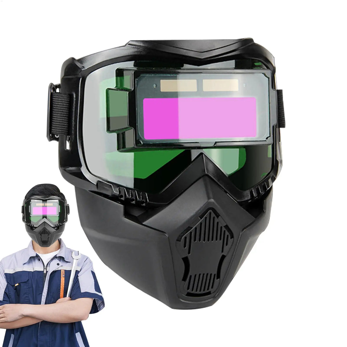 Auto-Darkening Welding Helmet – Breathable Face Shield Welding Helmet SPOT