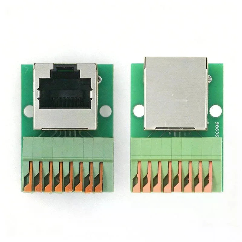 RJ45 Adapter Board – Solder-Free Terminal Block, DIN Rail Mount Network Adapter Board SPOT
