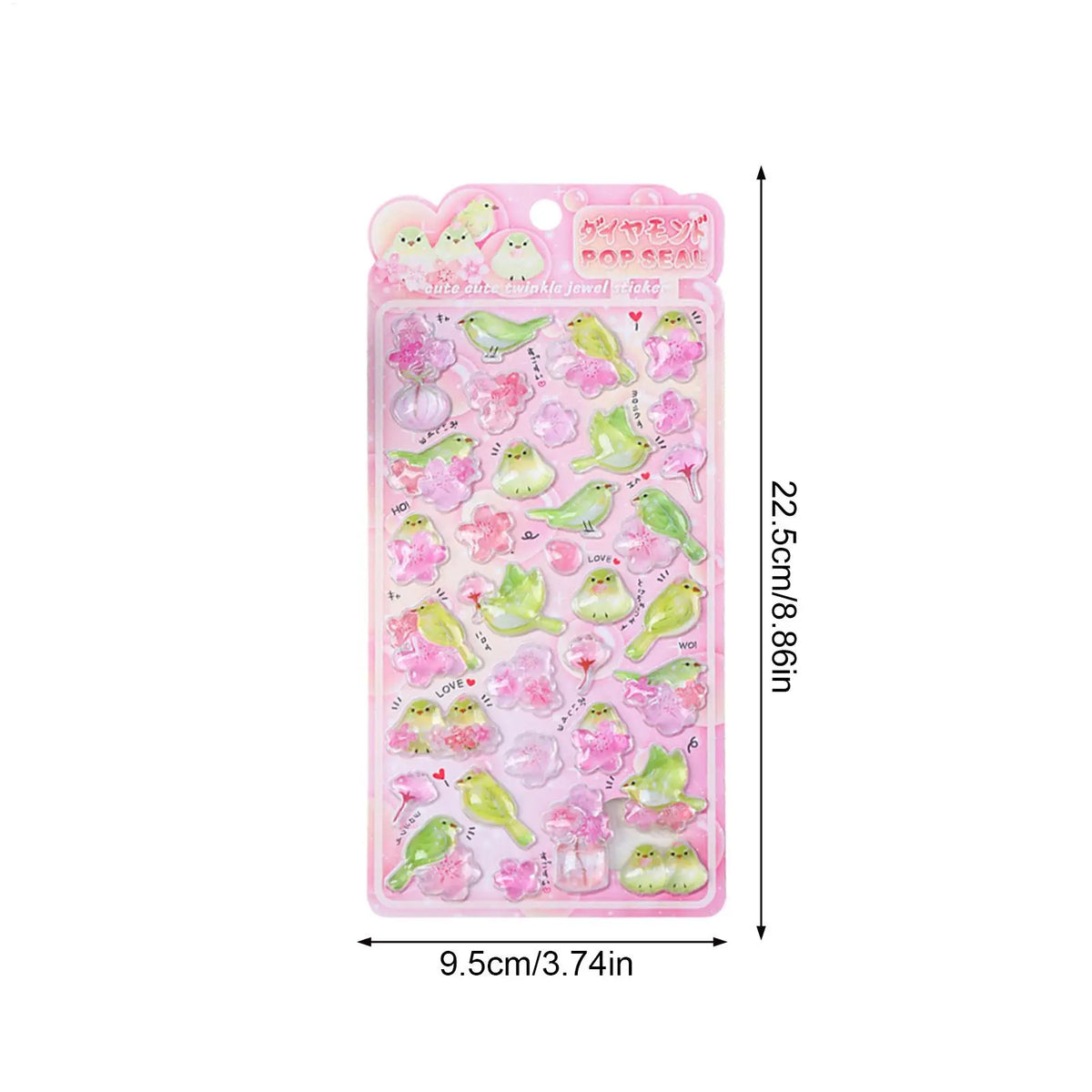 Japanese 3D Puff Stickers – Cute Bird Cartoon Decals for DIY Decorative Stickers SPOT