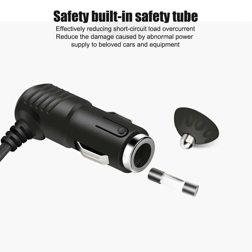 3-in-1 Car Cigarette Lighter Splitter – Dual USB 120W Adapter Car Power Adapter SPOT