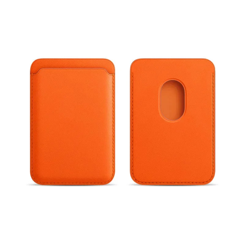 MagSafe Magnetic PU Leather Card Holder Phone Wallet Sleeve Phone Card Wallet SPOT R