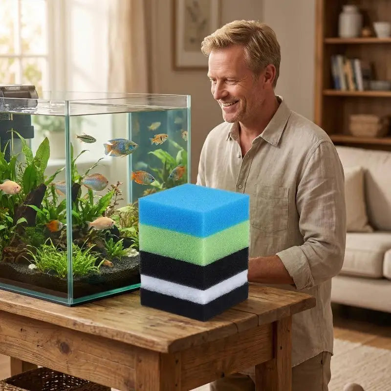 5-Pack Aquarium Filter Sponge Pads – Juwel Bioflow Compatible Aquarium Filter Media SPOT