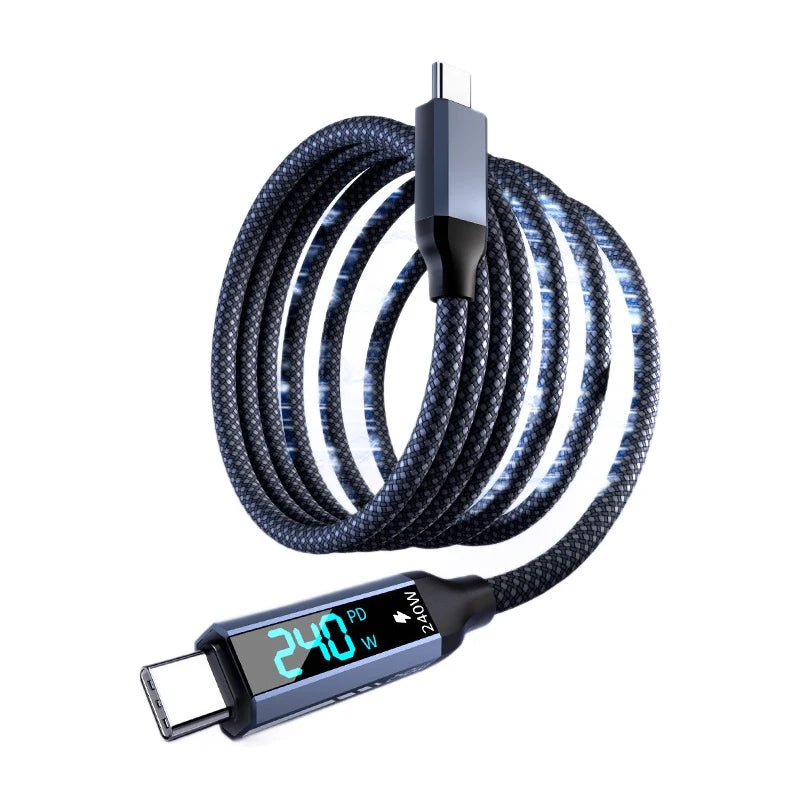 USB 4 Cable 240W 40Gbps 8K Thunderbolt 4 Type-C Fast Charge USB-C Cable SPOT