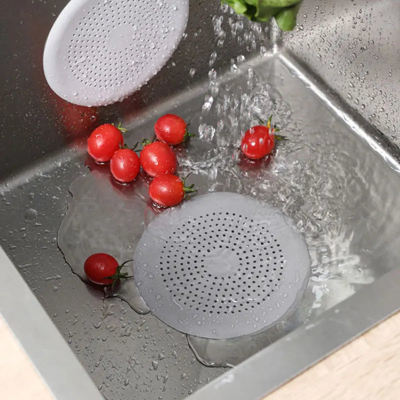 Silicone Shower & Sink Hair Catcher Drain Strainer Filter Drain Hair Strainer SPOT