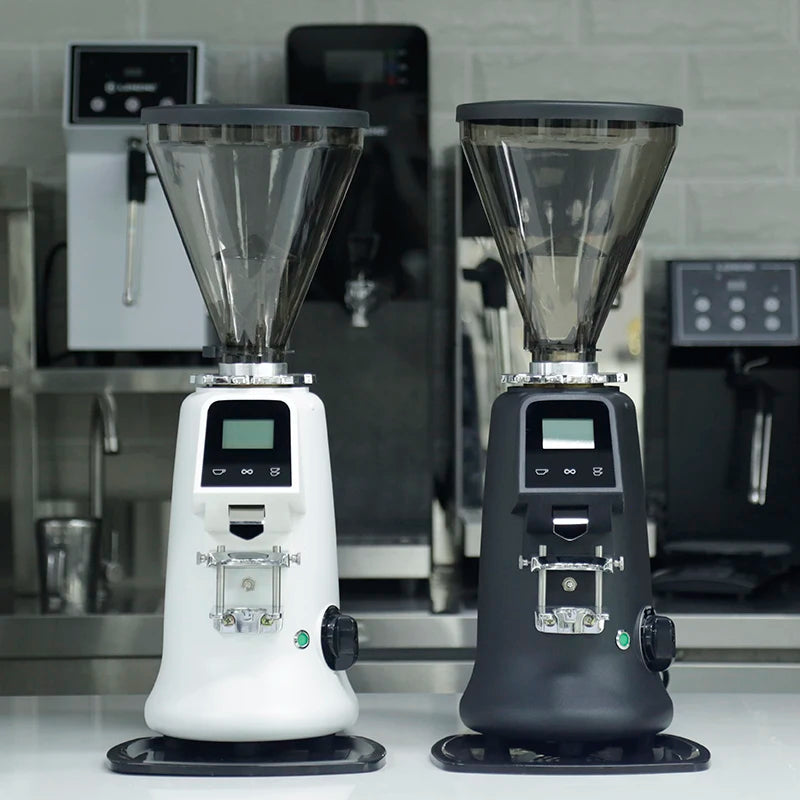 64mm Flat Burr Commercial Coffee Grinder | Espresso Electric Burr Coffee Grinder SPOT Black