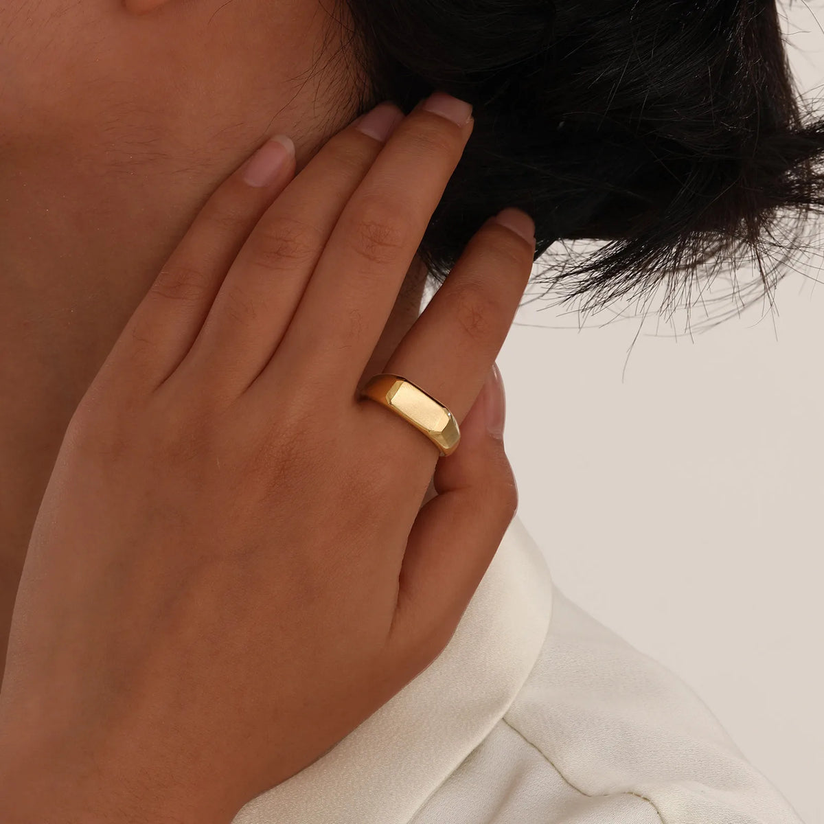 Custom Women's Signet Ring – Personalized Name Stackable Ring Personalized Signet Ring SPOT