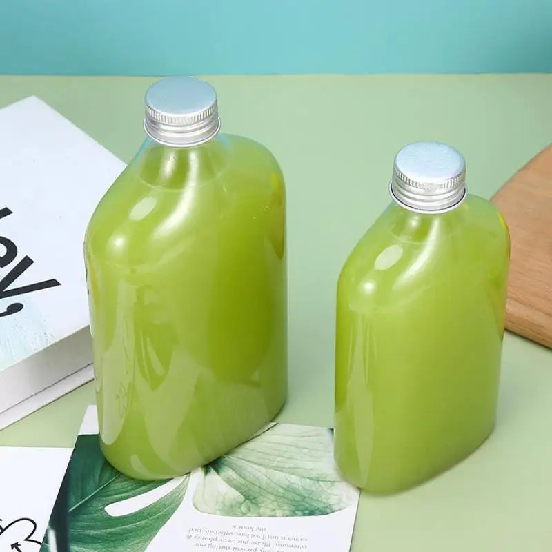 Milk Tea Bottle with Aluminum Lid – 250/350/500ml Takeout Takeout Drink Bottle SPOT