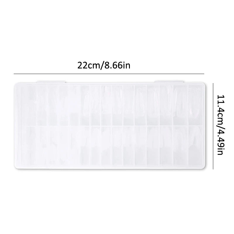 Sandwich Dual Nail Forms 240pcs 14 Sizes – Coffin & Almond Nail Extension Forms SPOT