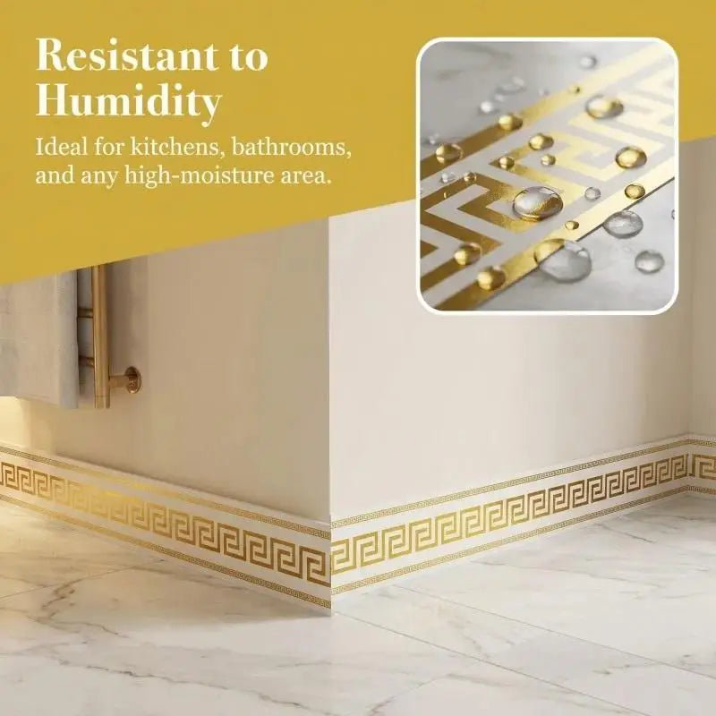Peel & Stick Wall Border Sticker – Waterproof PET Baseboard Decal Wall Border Sticker SPOT
