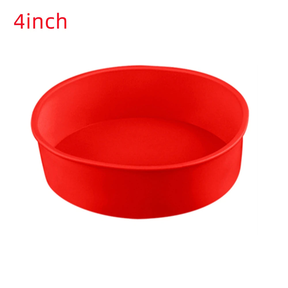 Silicone Round Cake Pan Nonstick Mold – 4/6/8/10 Inch Silicone Cake Pan SPOT 4inch