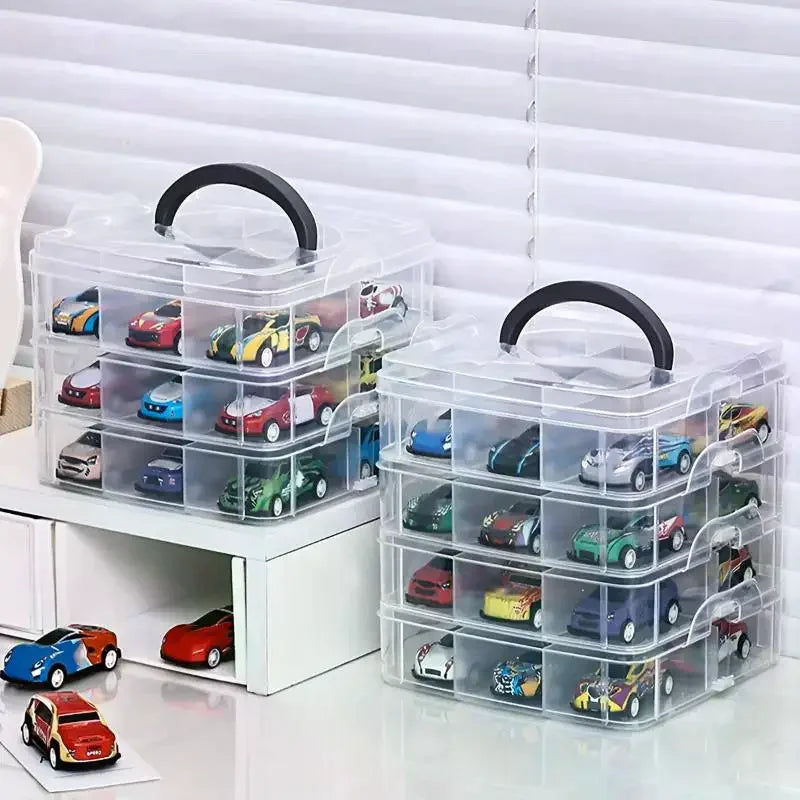 Transparent Portable Storage Box – Dustproof Jewelry Organizer Portable Storage Box SPOT