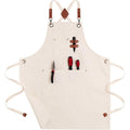 White Waterproof Kitchen Apron – Adjustable Bib, Oil-Proof Kitchen Bib Apron SPOT Default Title