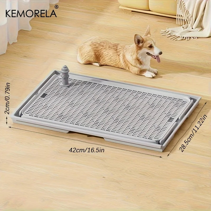 KEMORELA 2-in-1 Dog Potty Tray & Cat Litter Mat | Non-Slip Pet Potty Mat SPOT